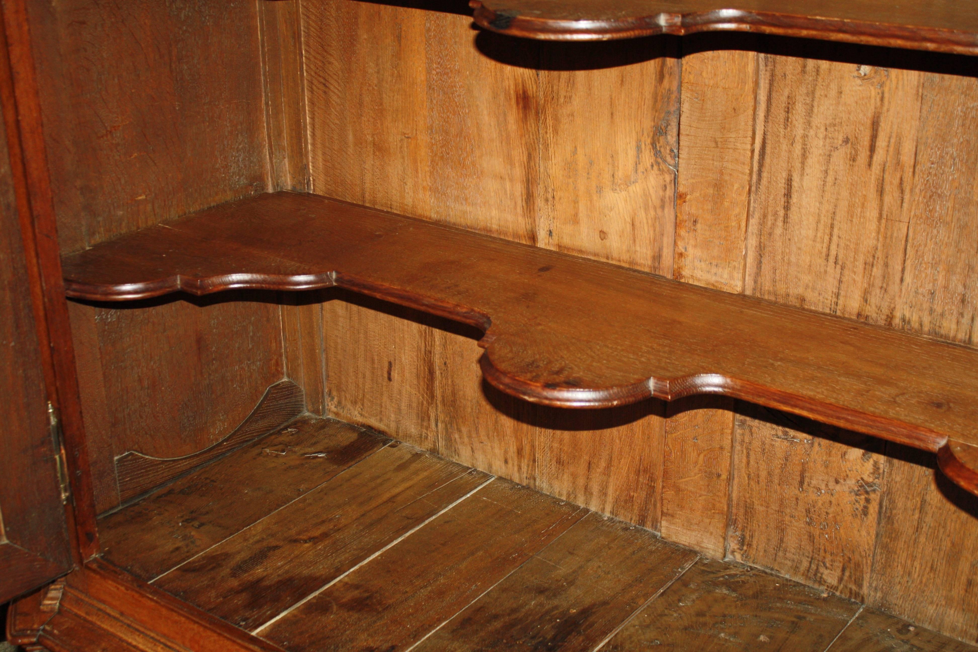 French Oak Deux Corps Cabinet, circa 1880 In Good Condition In Evergreen, CO