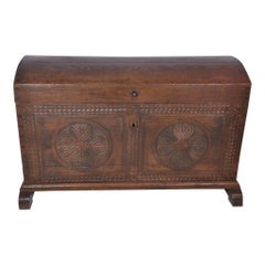 Belgian Dome Top Trunk, circa 1850