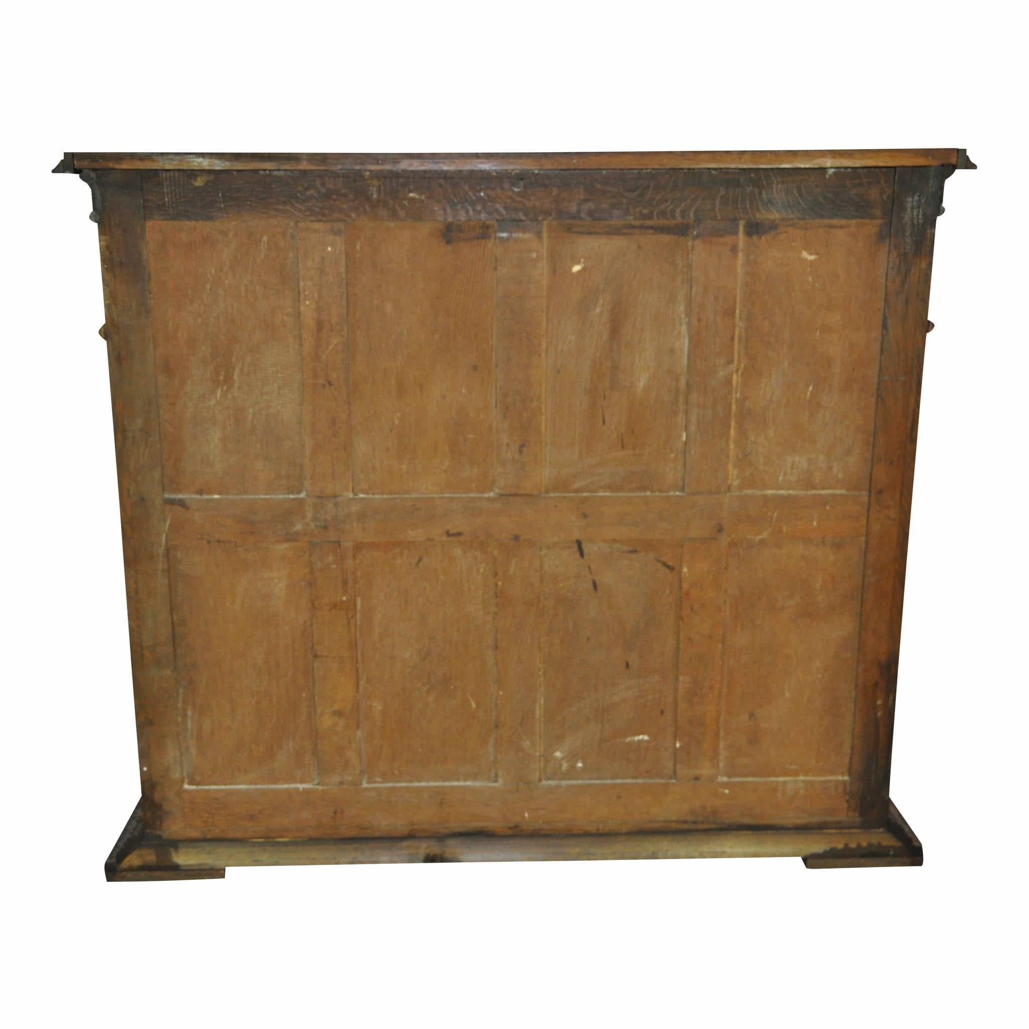 Carved French Oak Cabinet, circa 1880 1