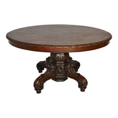 Oval French Hunt Table with Leaf