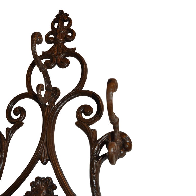 Late Victorian Hall Tree with Mirror and Umbrella Stand at 1stDibs