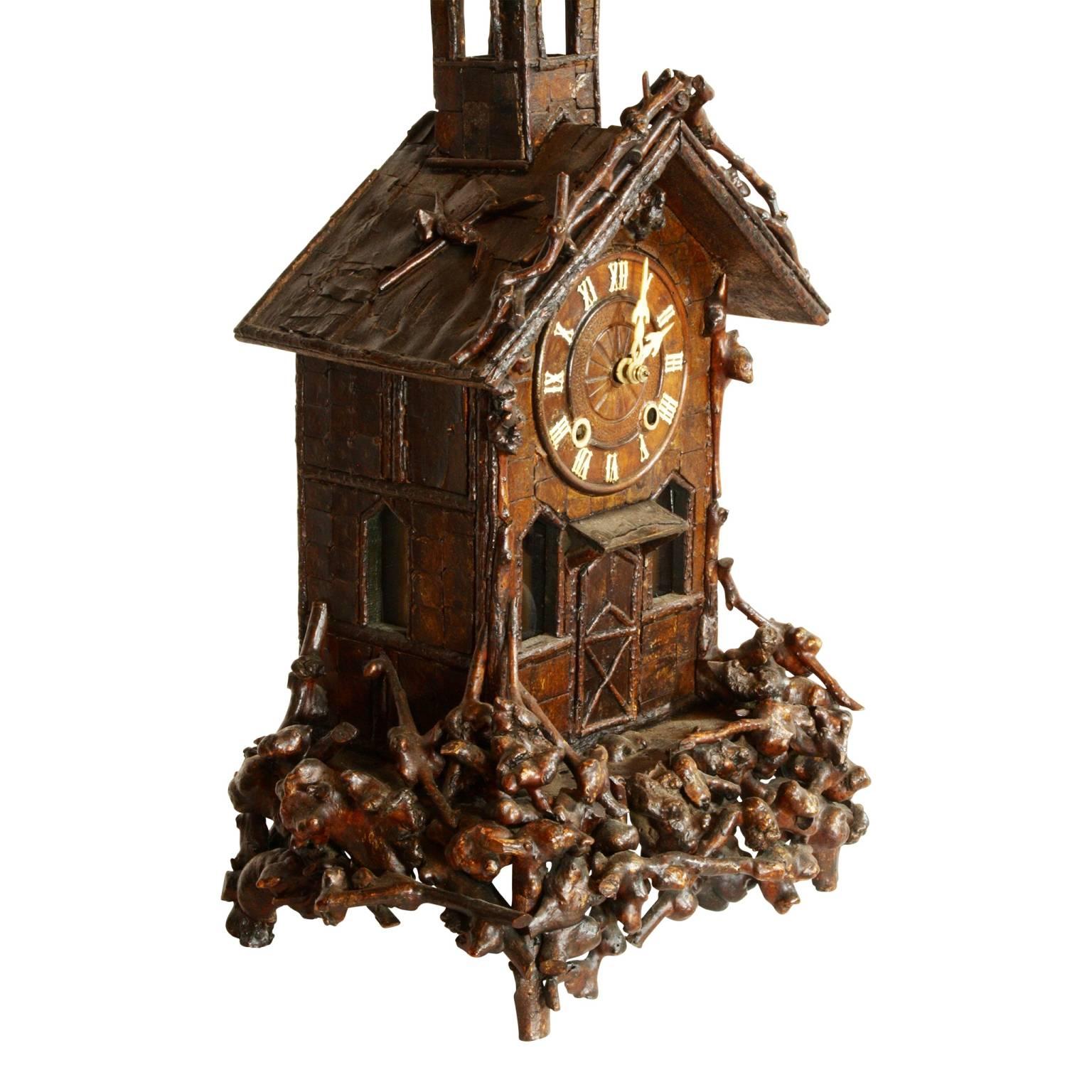 19th Century German Mantle Clock In Good Condition In Evergreen, CO