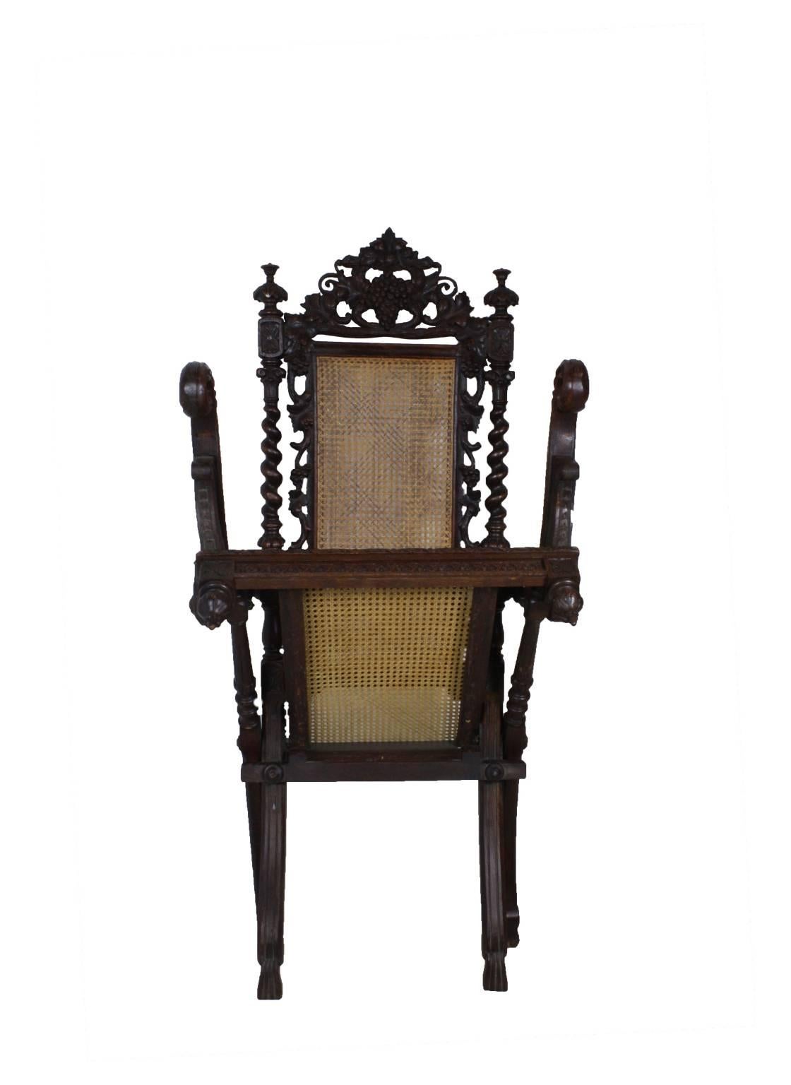 19th Century French Folding Hunt Chair For Sale 1