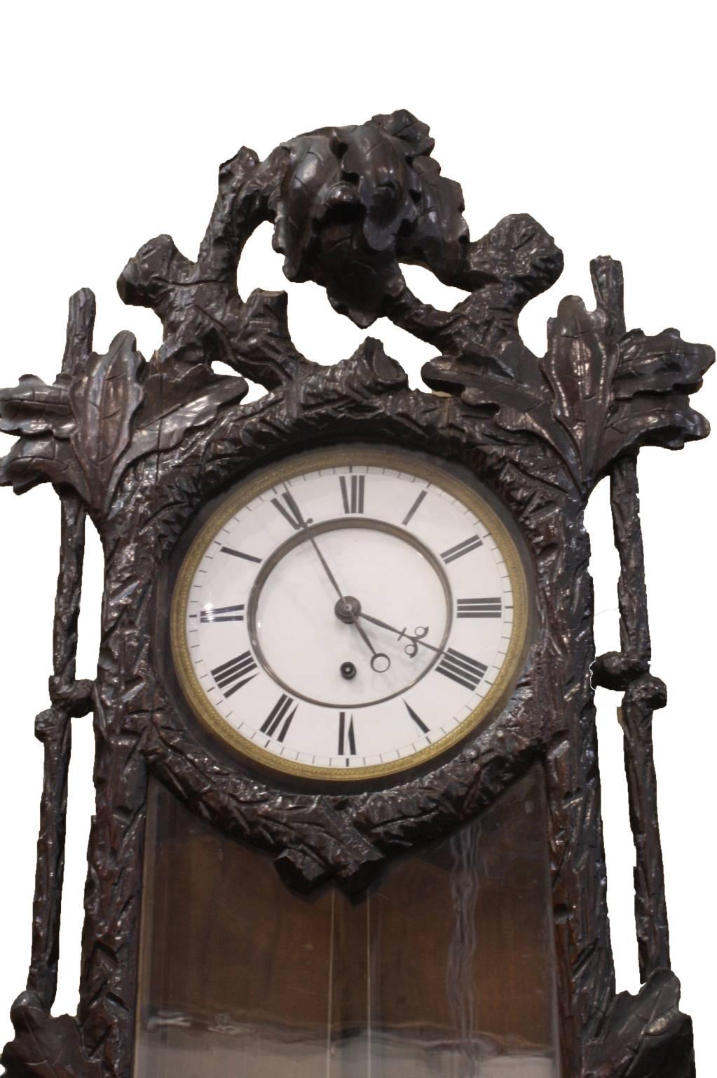 grandfather clock wall