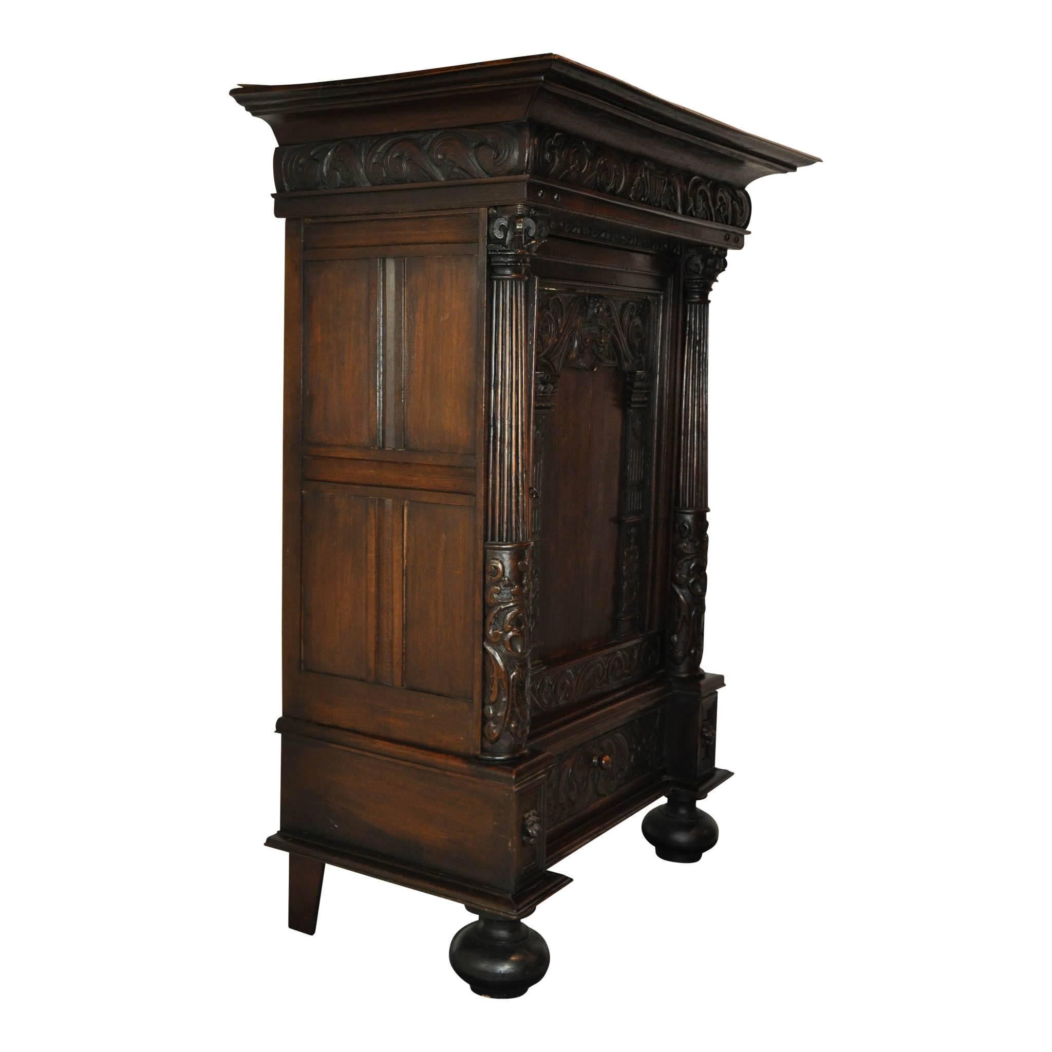 Dutch Wedding Cabinet, circa 1880 In Good Condition For Sale In Evergreen, CO