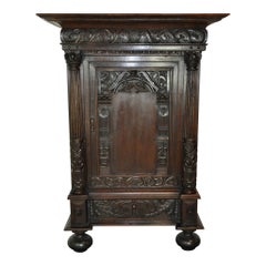 Dutch Oak Wedding Cabinet, circa 1880