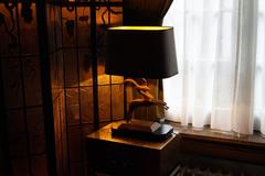 Mid-Century Modern Brass Gazelle Deer Lamp