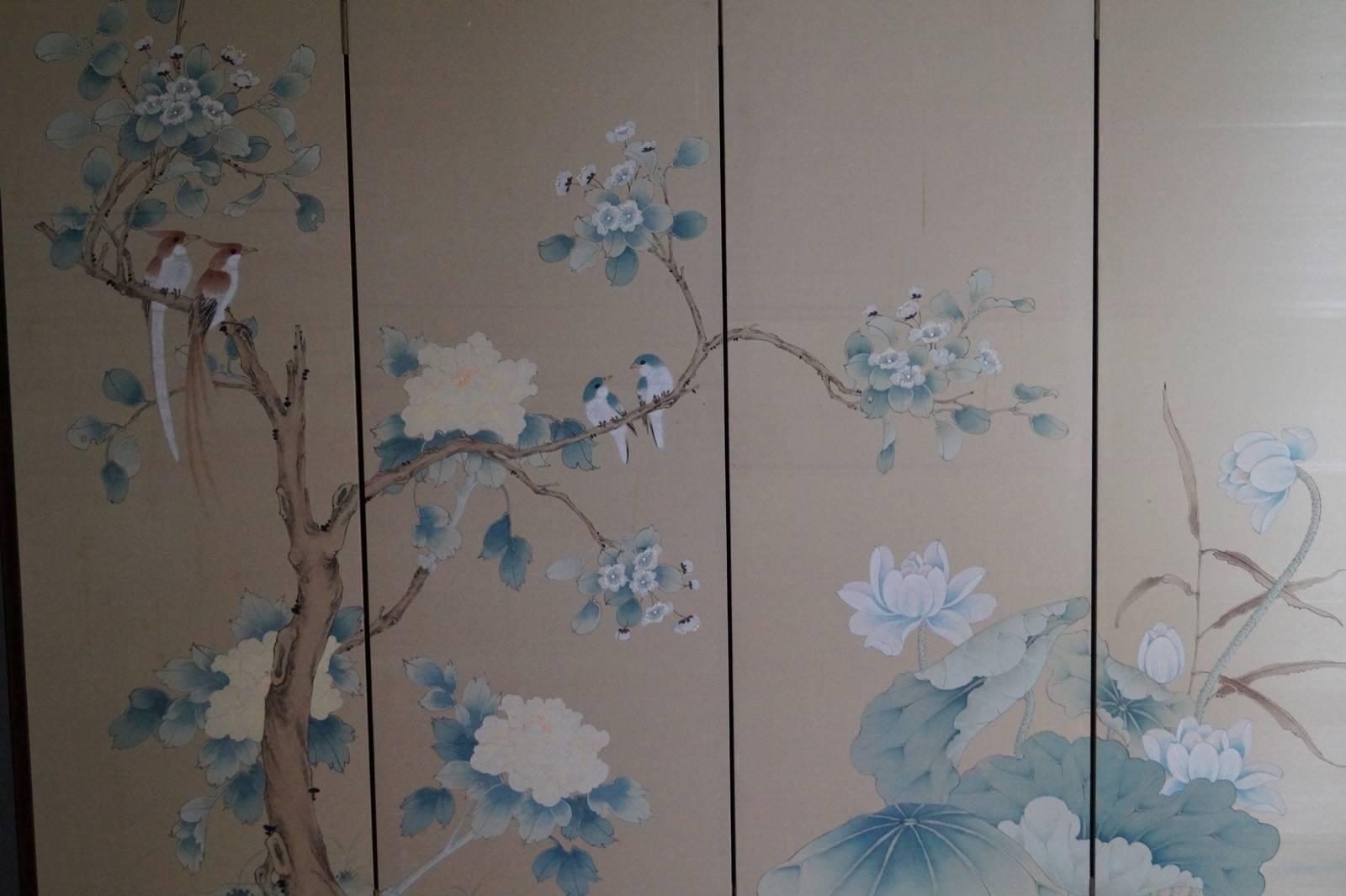 Beautiful Hand-Painted Chinese Screen 1