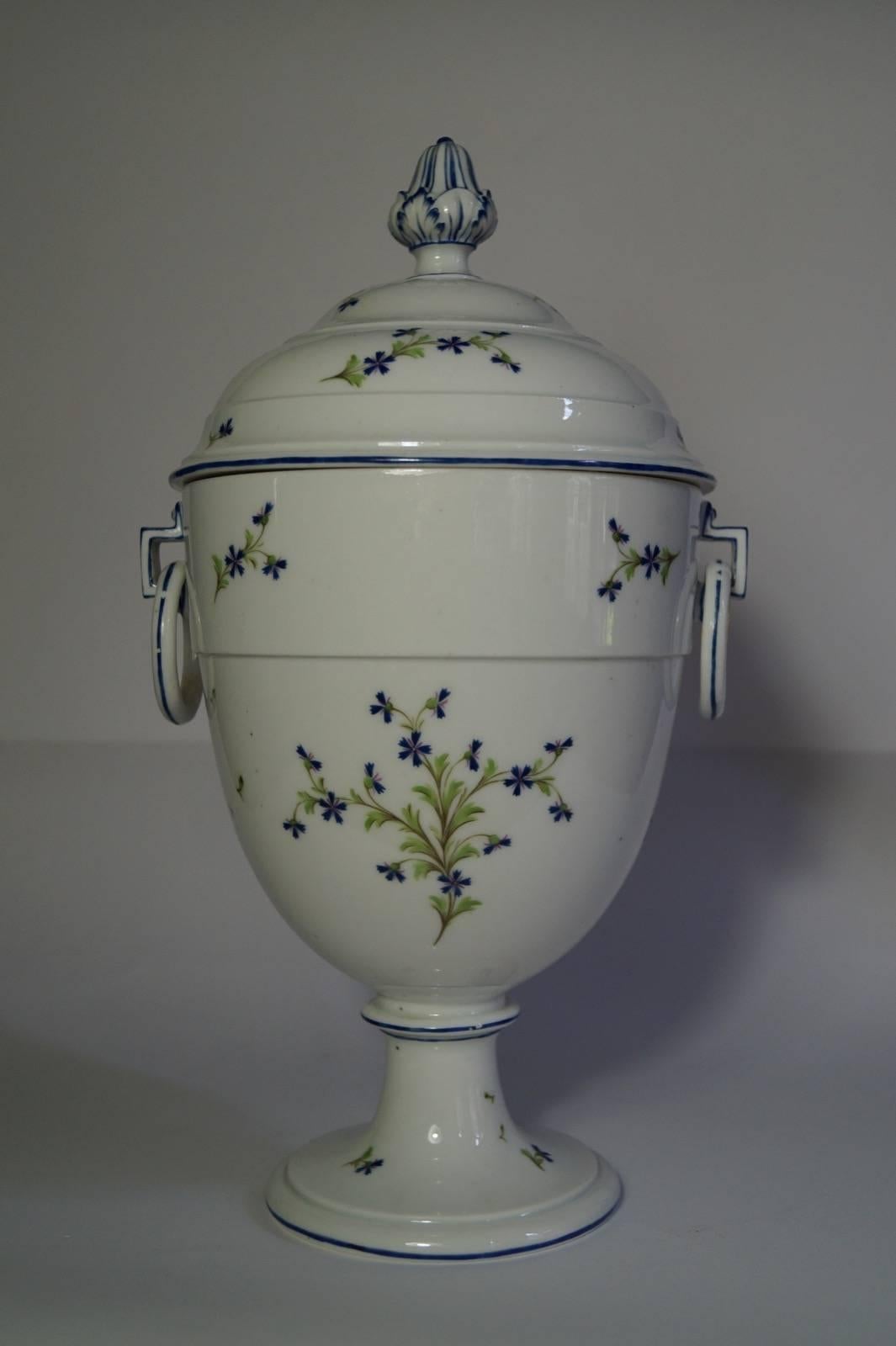 Unique Niderviller Porcelain Vase with 