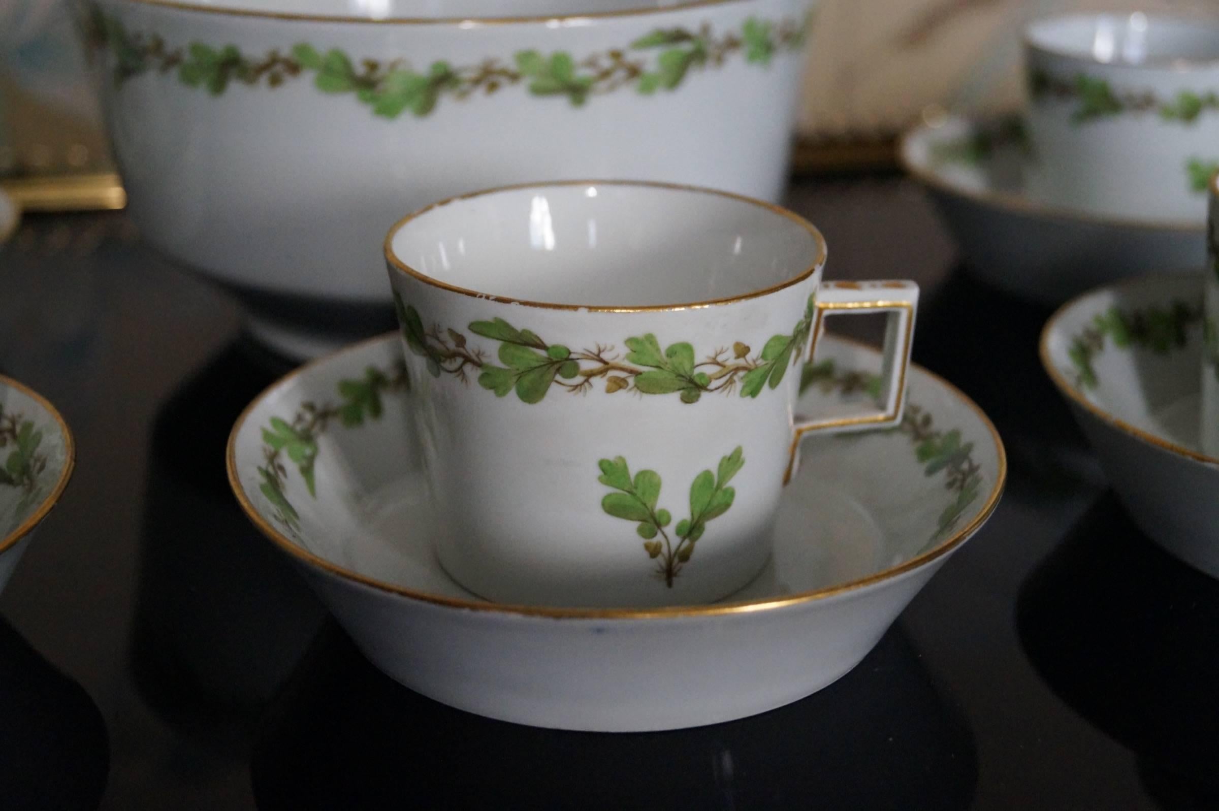 18th century cups and saucers