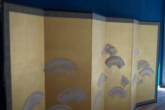 Impressive Japanese Six-Panel Fan Screen, Meiji/Showa Period, Early 20th Century