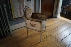 Unique Hand-Painted Louis XVI Ladies Chair, France, 1970s