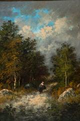 Paysage de Paul Astier, peintre français étudiant de Narcisse Diaz De La Pena