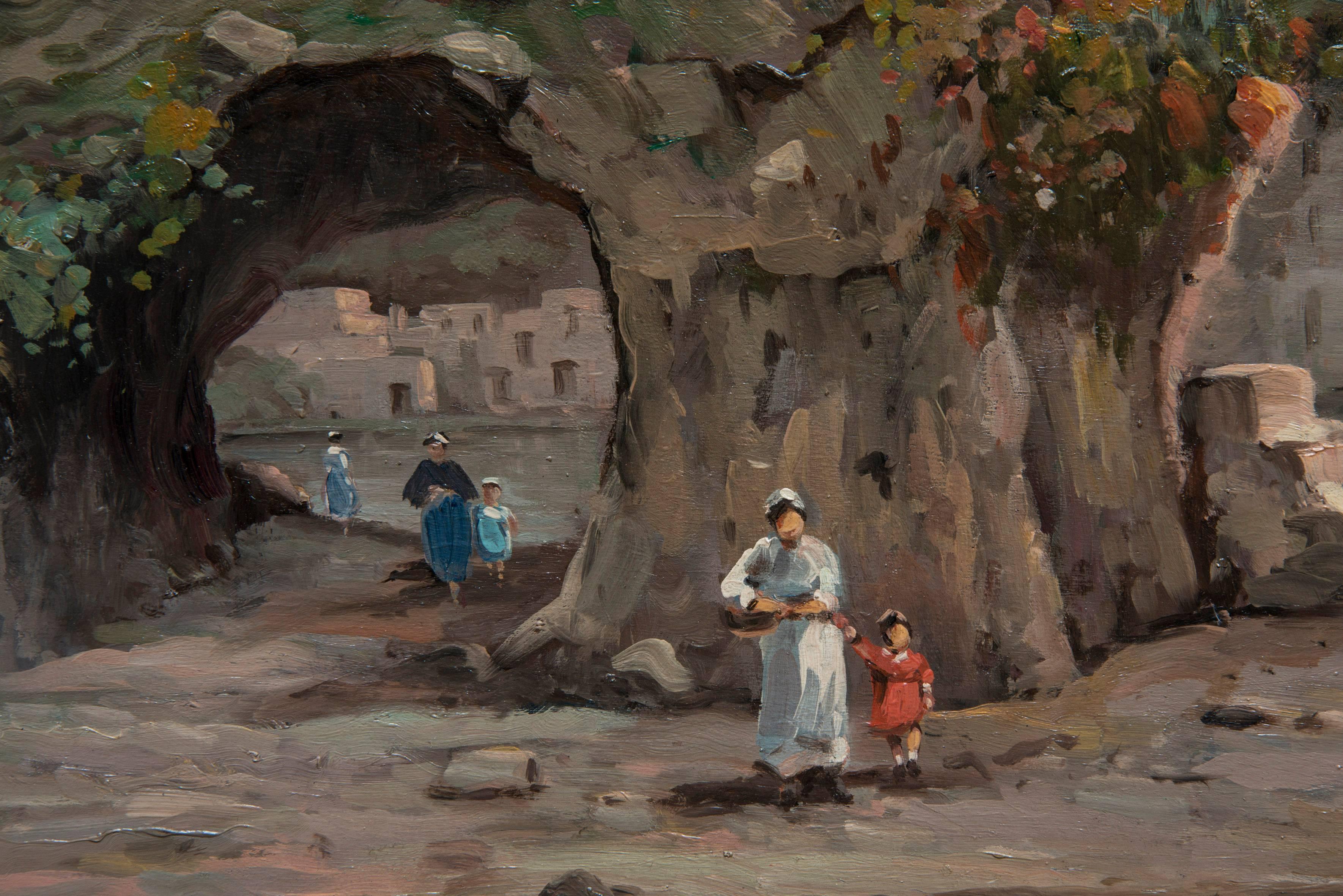 View of the Bay of Naples by Nicolas De Corsi, circa 1920 For Sale 1