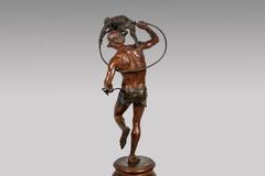 François-Laurent Rolard, Monkey Currency, 19th Century Bronze