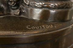 La Musique S''inspirant De La Poésie par Hippolyte Francois Moreau Bronze rare