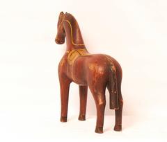 19th Century Painted Wood Horse
