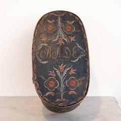 19th Century Rosepainted Casket
