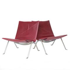 Fauteuils de salon PK22 de Poul Kjaerholm pour E. Kold Christensen, 1956