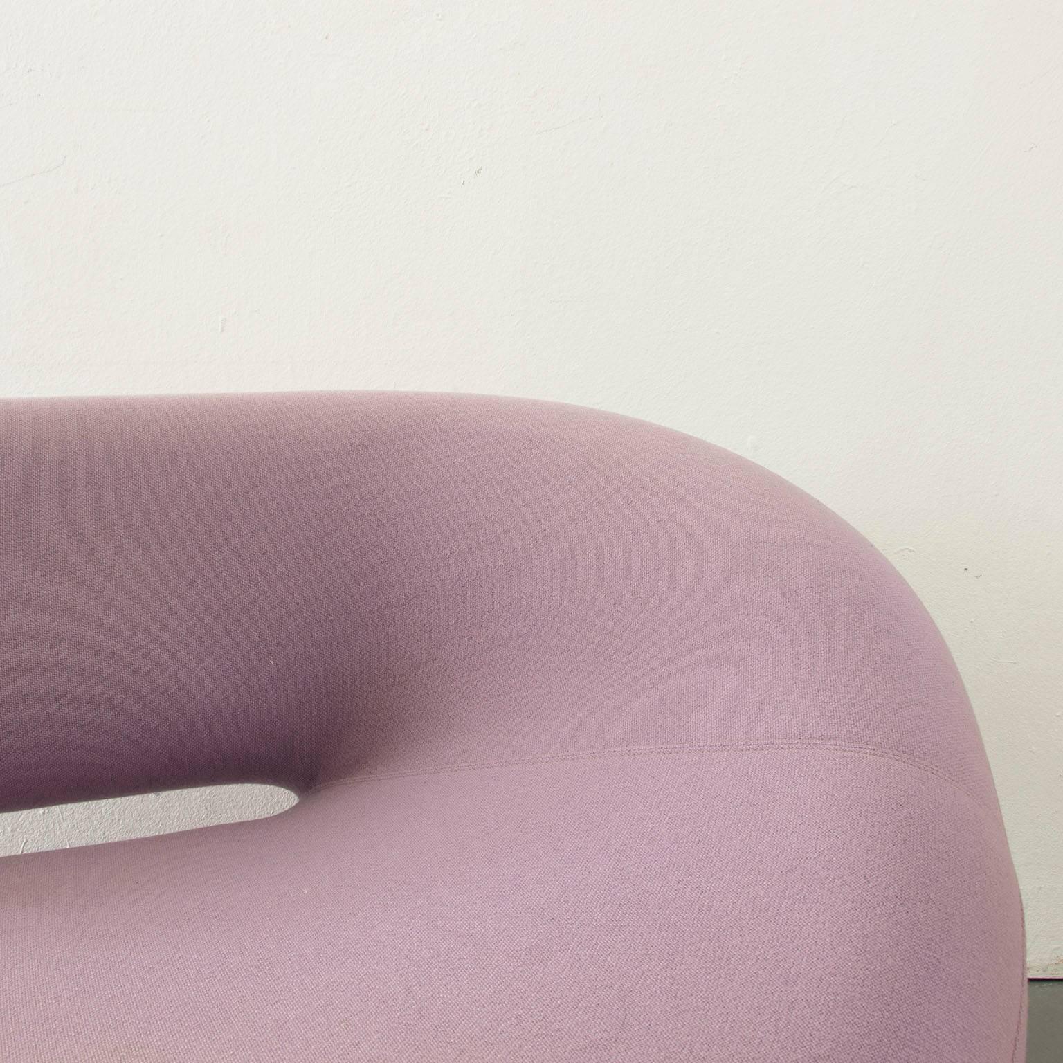 Late 20th Century 1970, Geoffrey Harcourt, Chaise Longue Cleopatra in Original Lila Tonus fabric