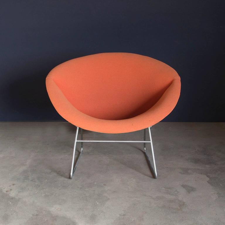 1950 S Rudolf Wolf For Rohe Noordwolde Lounge Chair In Orange 1950s In The Style Of Pierre Paulin Rare Organic Formed Lounge Chair Orange