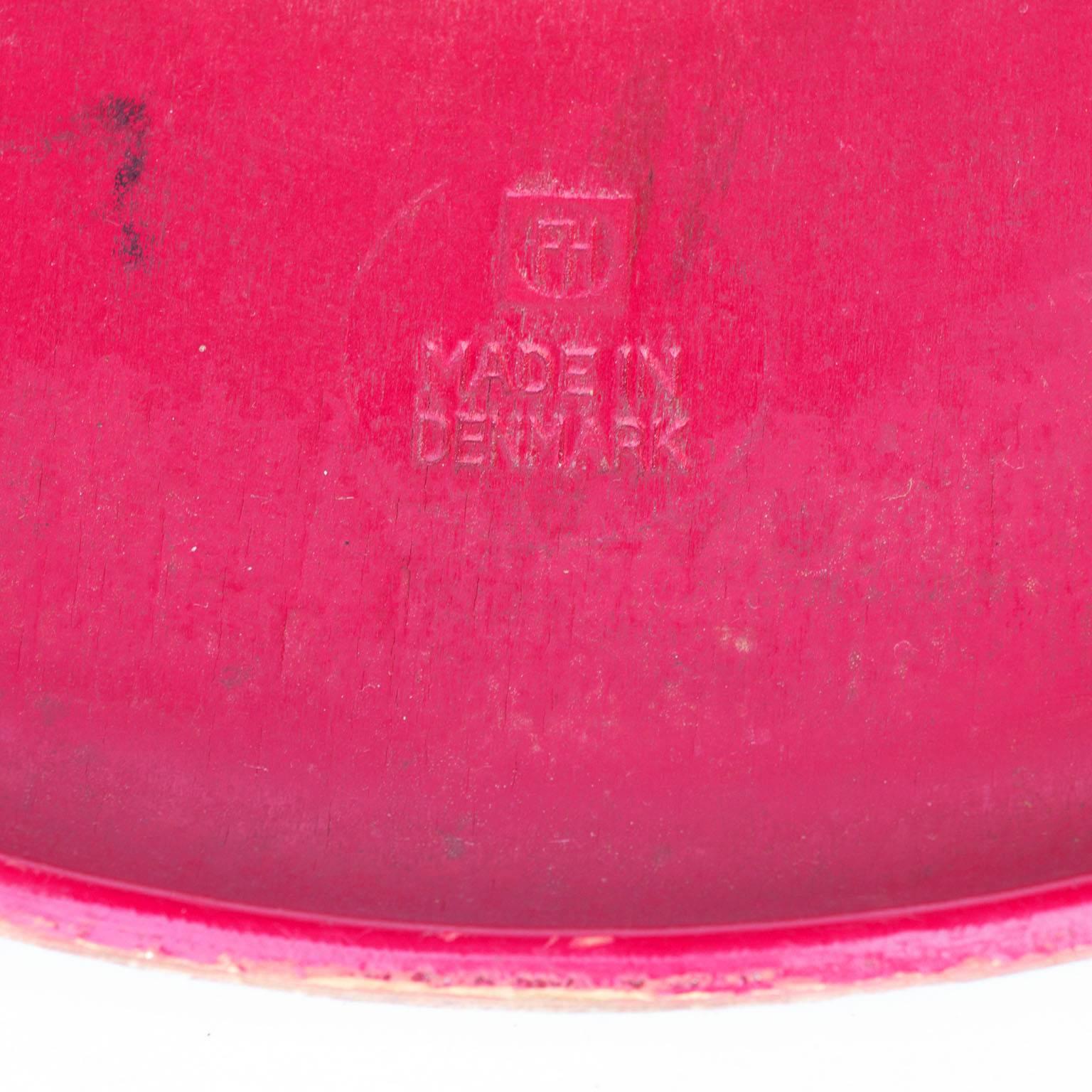 Mid-20th Century 1953, Arne Jacobsen, Three 3170 Stackable Stools in Original Red Color