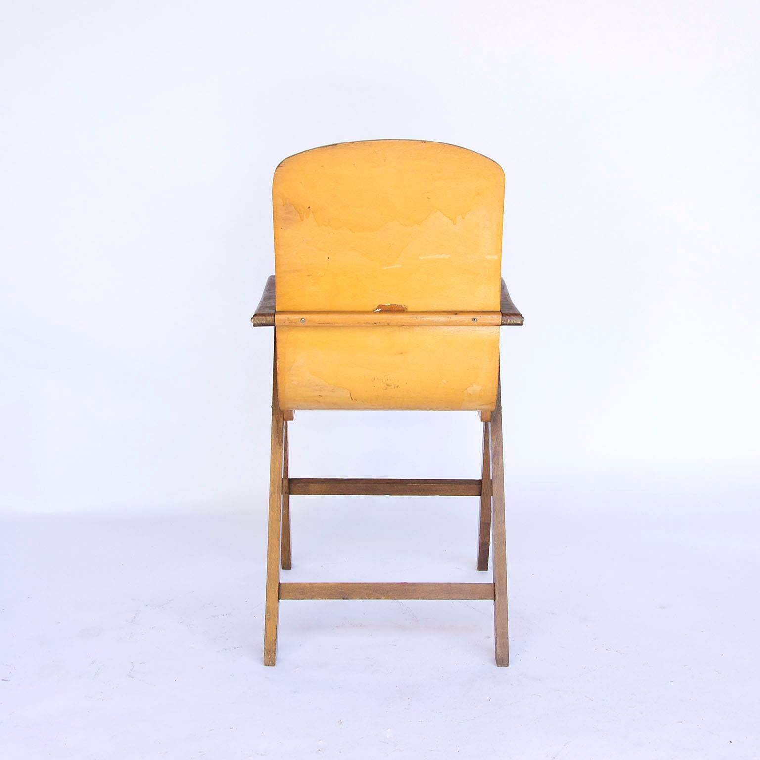 Scandinavian Circa 1950, European Plywood Chair  For Sale