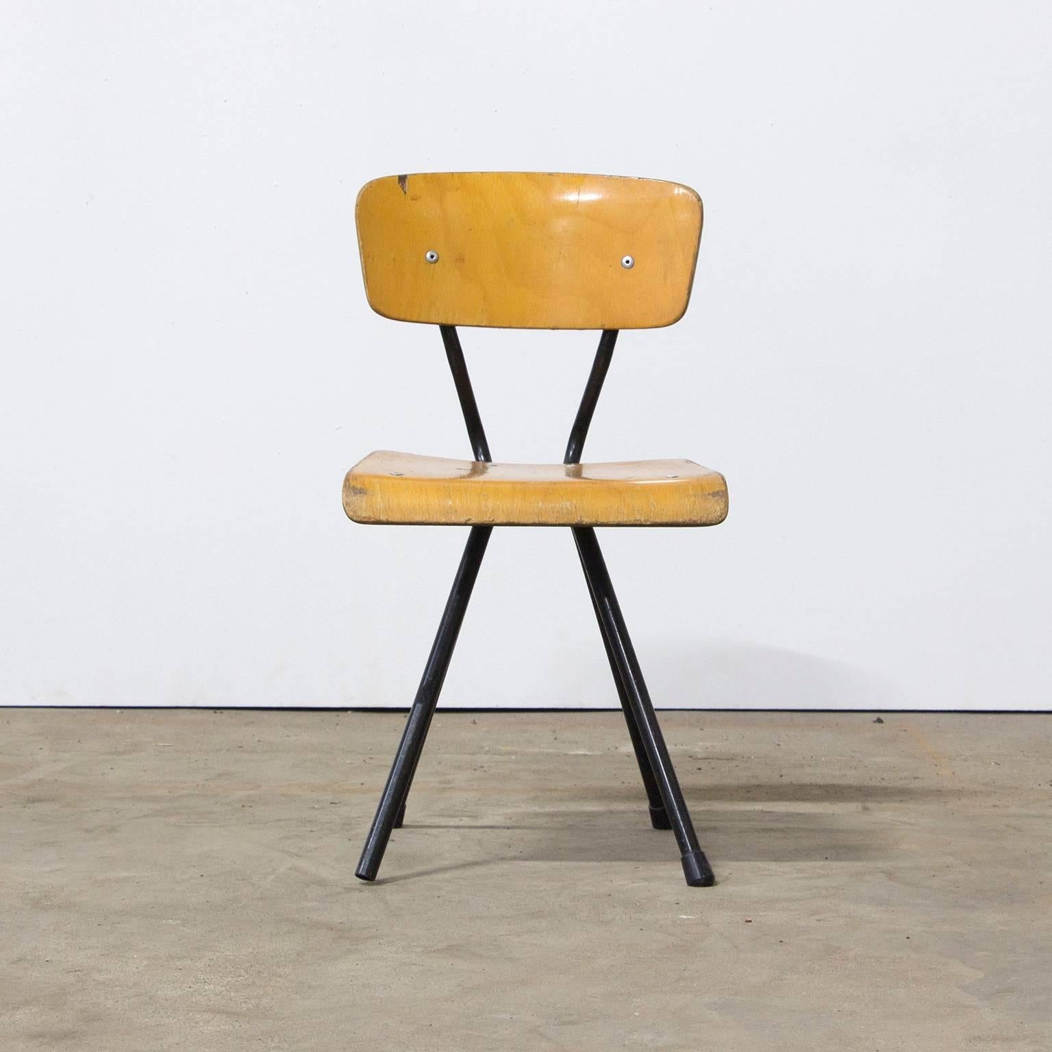 Dutch 1960s Children Chair, Plywood and Metal