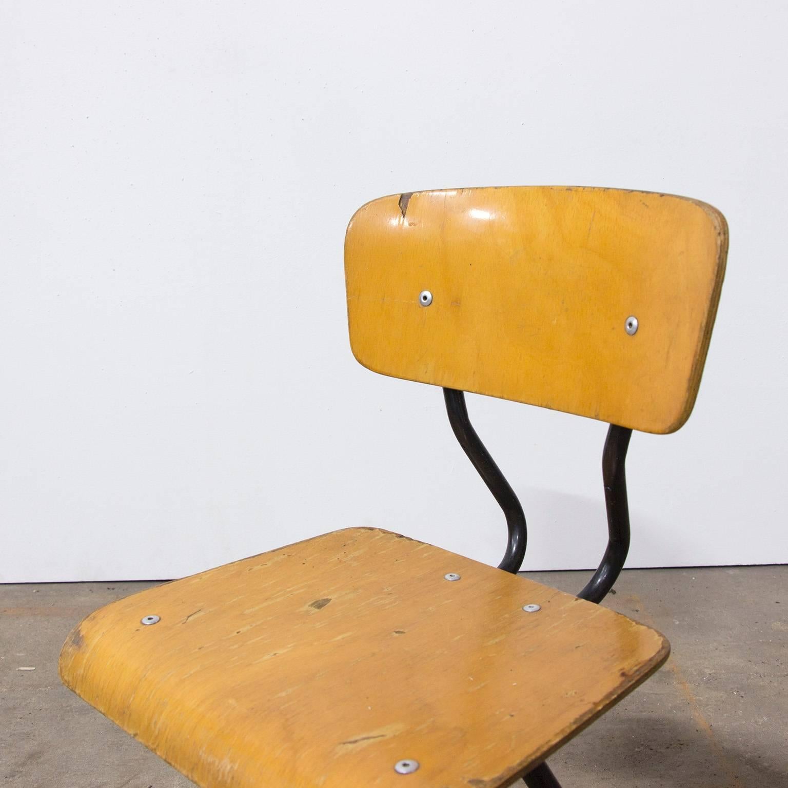 1960s Children Chair, Plywood and Metal 1