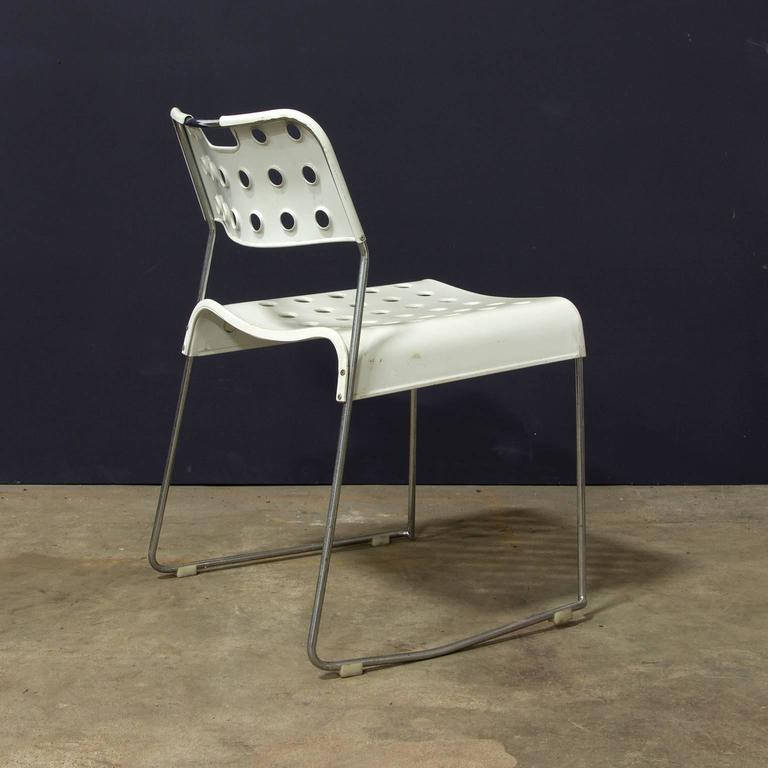 1971 Rodney Kinsman Set White Omstak Stacking Chairs For At Mid Century Modern 1971 Rodney Kinsman Set White Omstak Stacking Chairs For