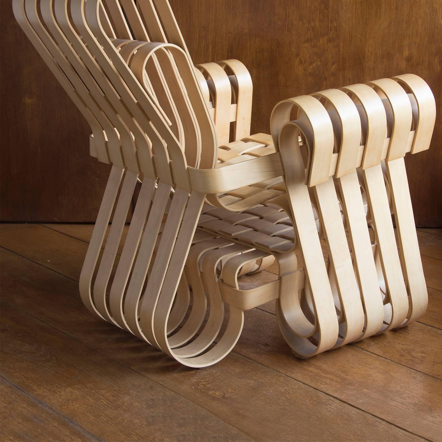 Wood 1990, Frank Gehry Powerplay by Knoll International For Sale