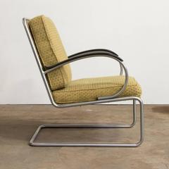 1933, W.H. Gispen for Gispen Culemborg, Easy Chair 409 by Gispen Designed Fabric