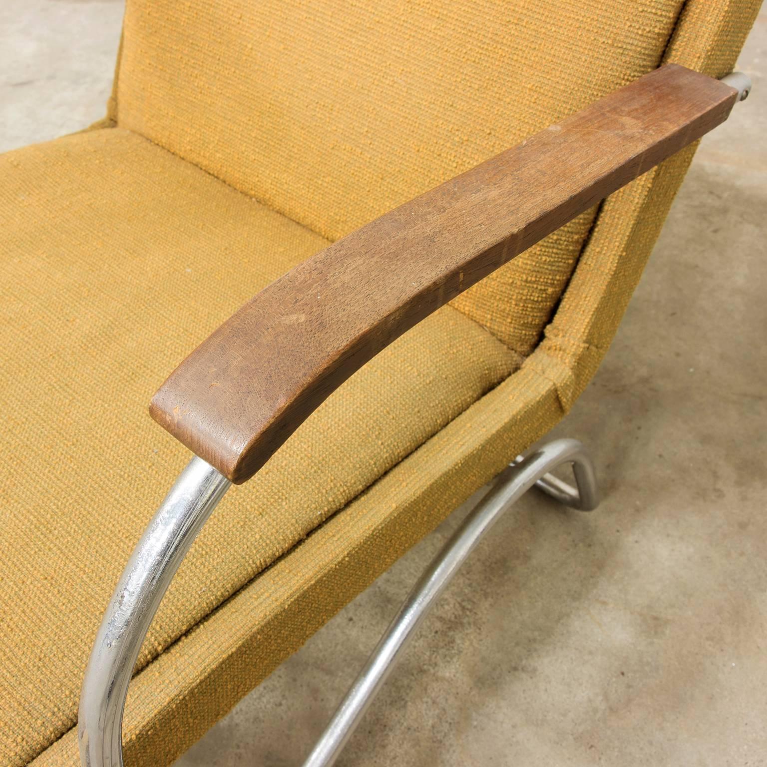 Fabric Original Easy Chair, circa 1930