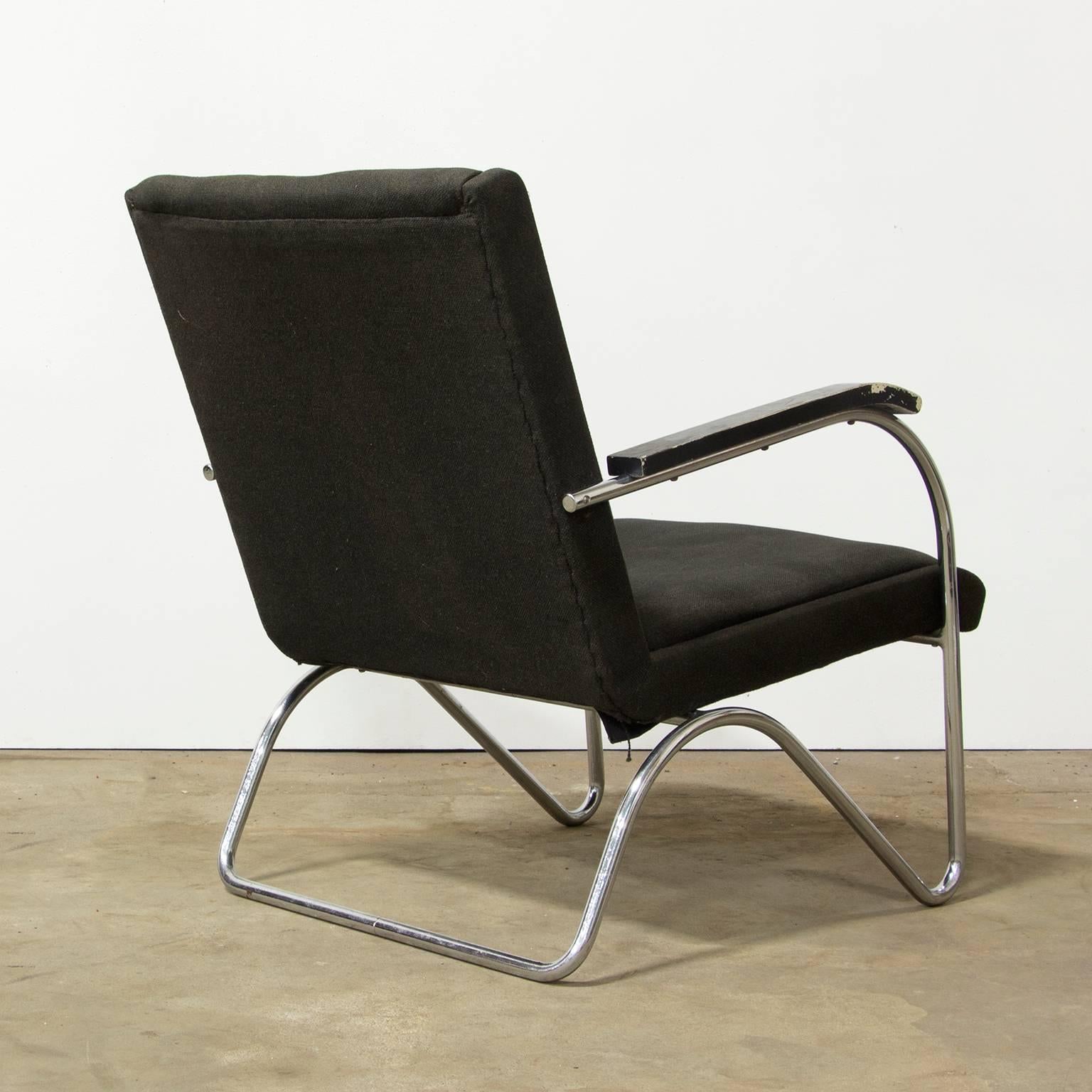 Mid-Century Modern Original Easy Chair, circa 1930