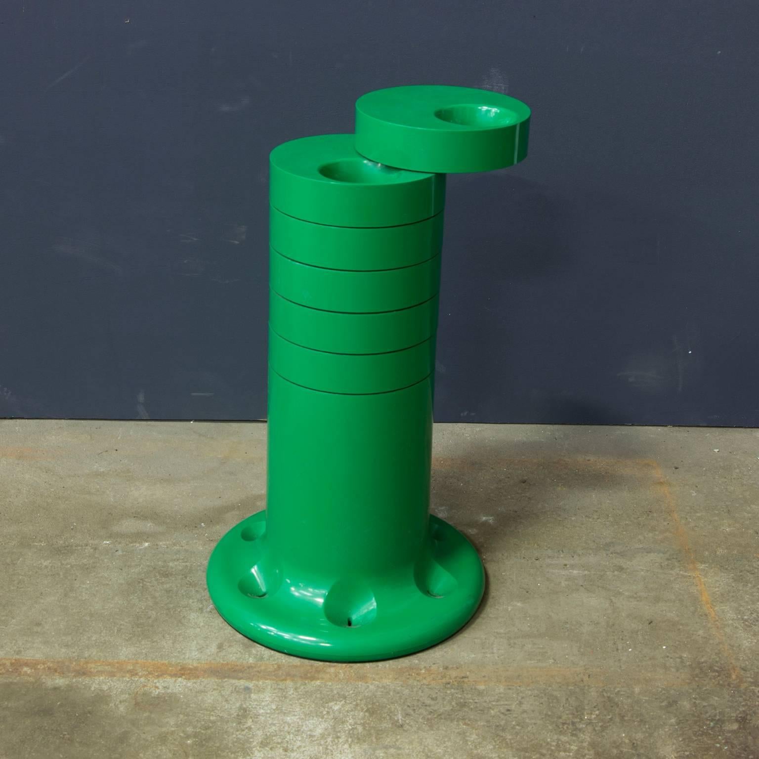 Late 20th Century 1972, G.C. Piretti for Anonima Castelli, Rare Green Pluvium Umbrella Stand