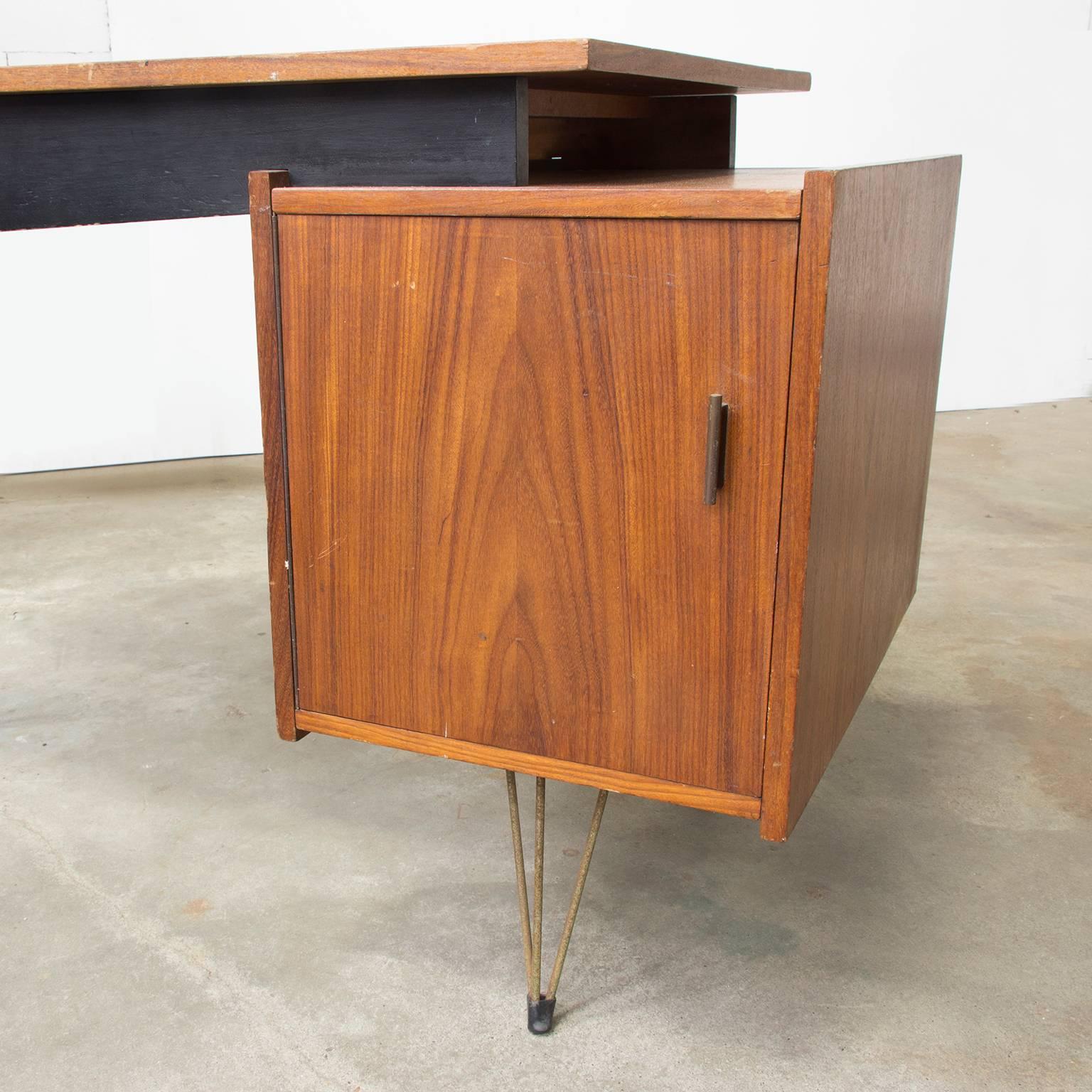 Wooden Tiny, Elegant Office Desk, circa 1960 1
