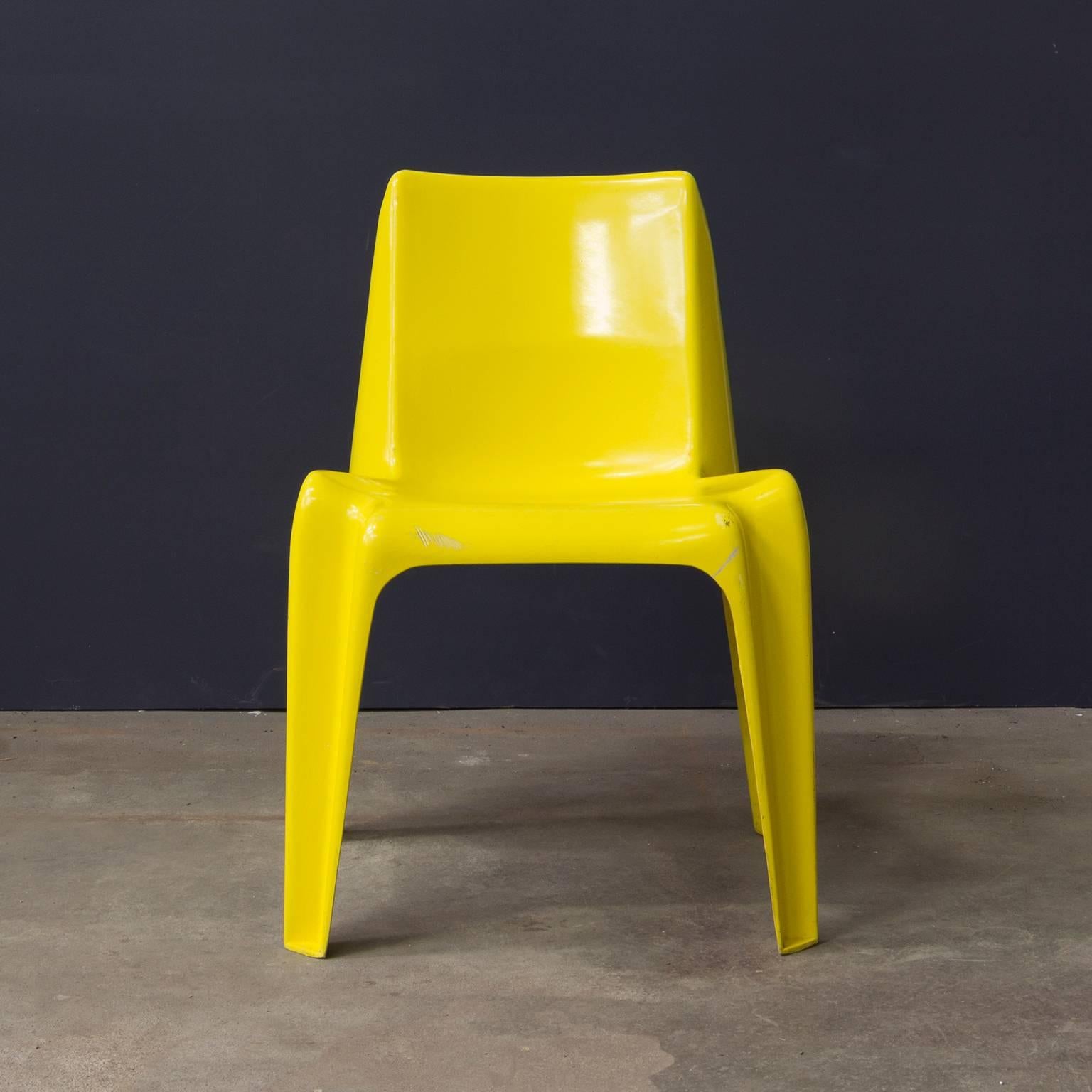 plastic yellow chairs