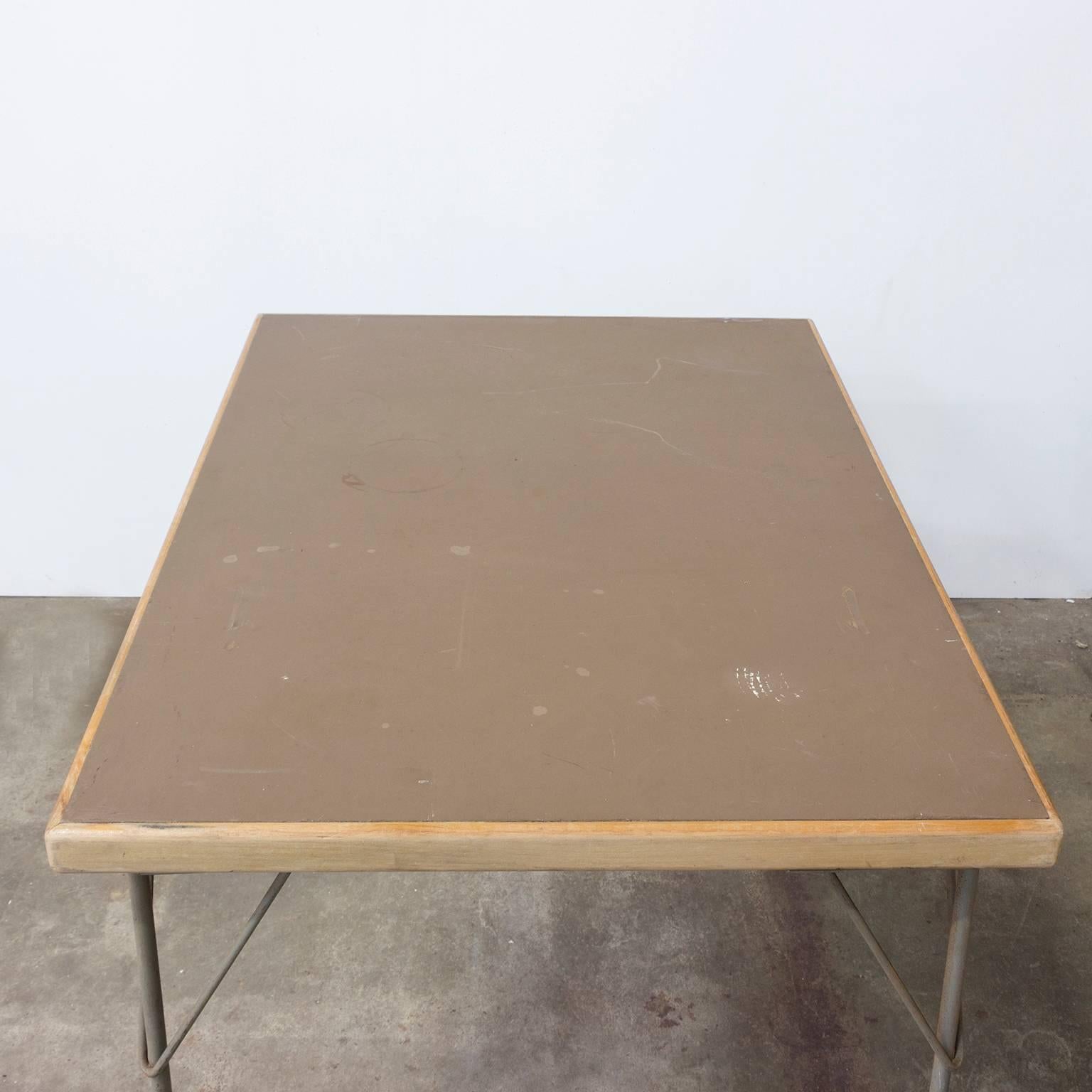 Milieu du XXe siècle Table de salle à manger originale de Wim Rietveld pour Gispen Holland, 1950 en vente