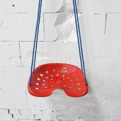 Swing Tractor Seat Chair, in Red like Achille Castiglione Stool, circa 1970