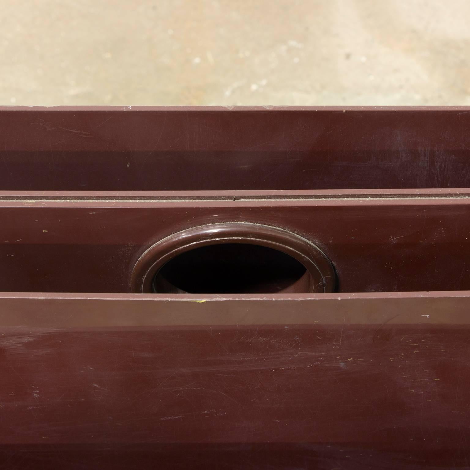 Late 20th Century 1972, Giotto Stoppino for Kartel, Magazine Rack in Chocolate Brown