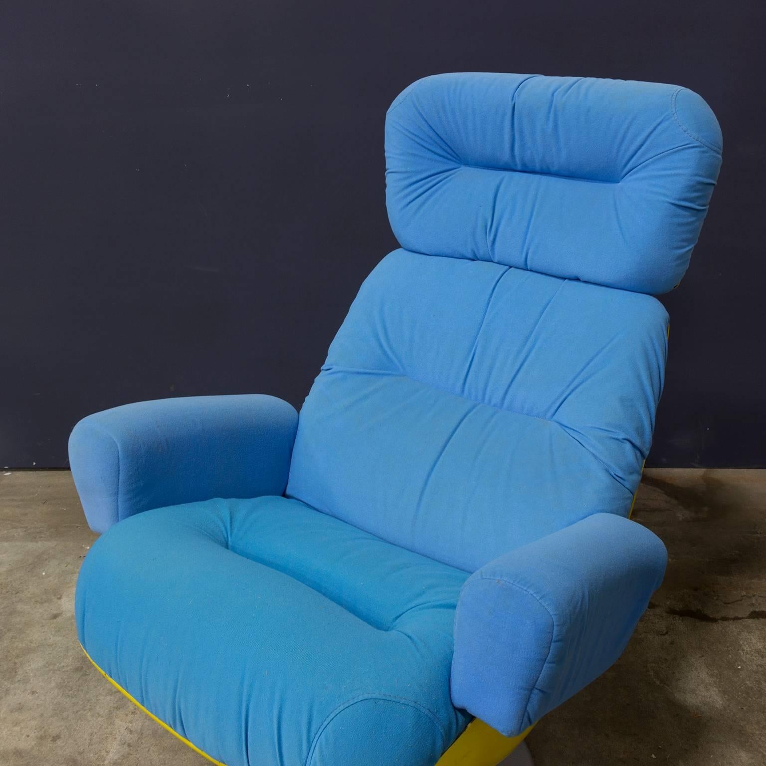 Metal Excellent Comfortable Cinema Chair from a Cinema in Paris, circa 1970