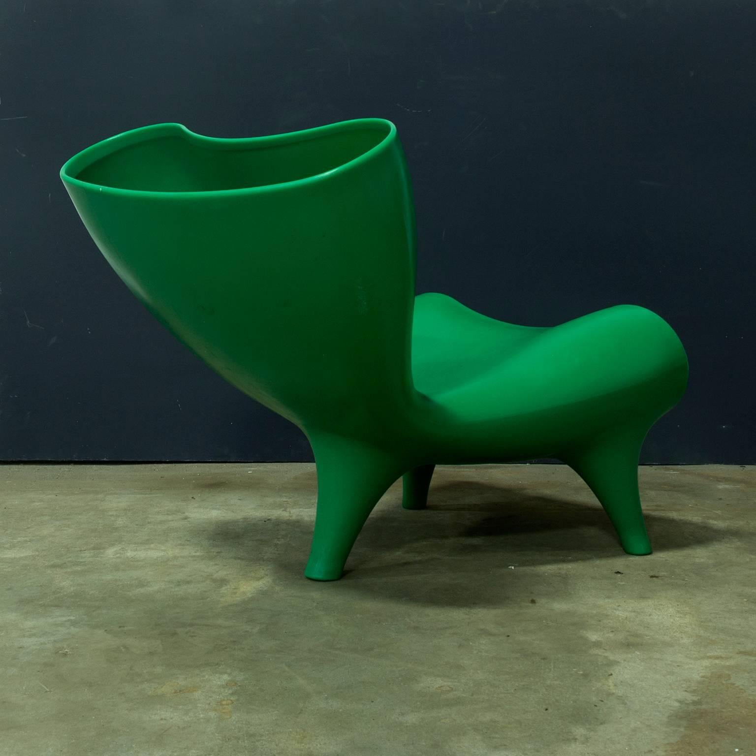 Modern 1983, Marc Newson, Nowadays Rare Apple Green Orgone Chair