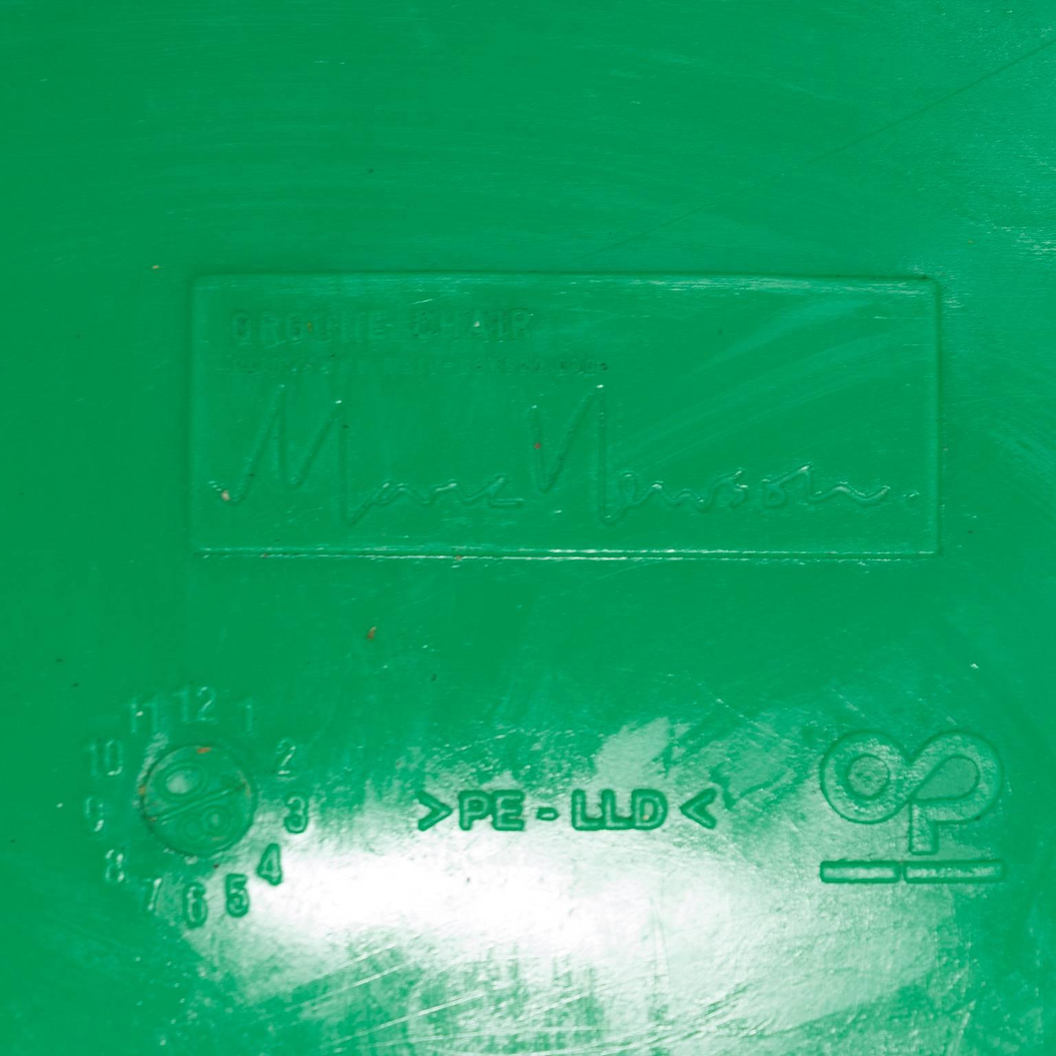 1983, Marc Newson, Nowadays Rare Apple Green Orgone Chair 3