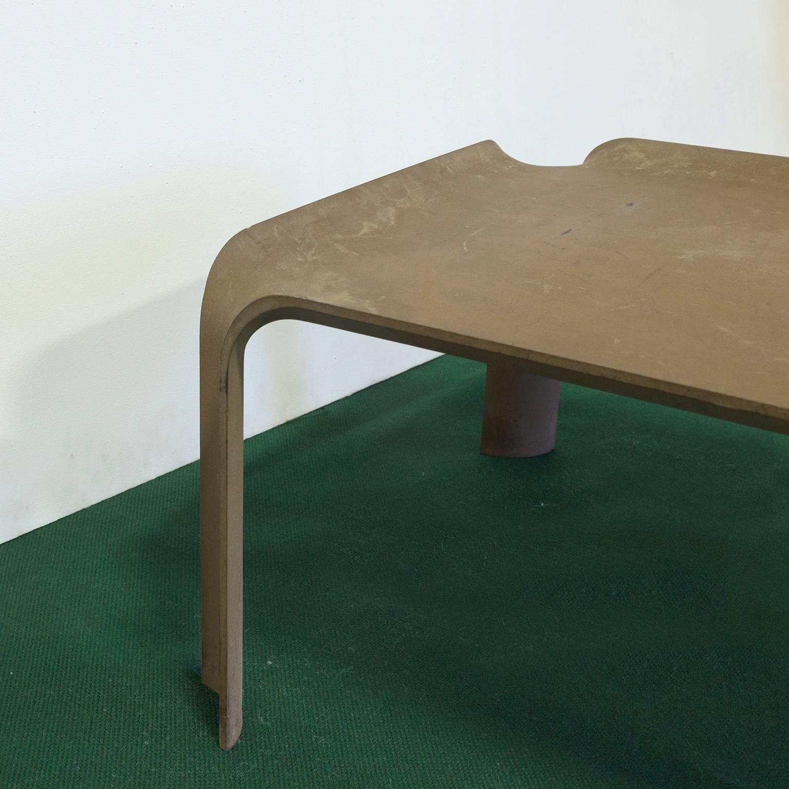 Mid-Century Modern 1967, Pierre Paulin, Table d'appoint Early More Elegance Modèle 877 en Chocolate Brown en vente