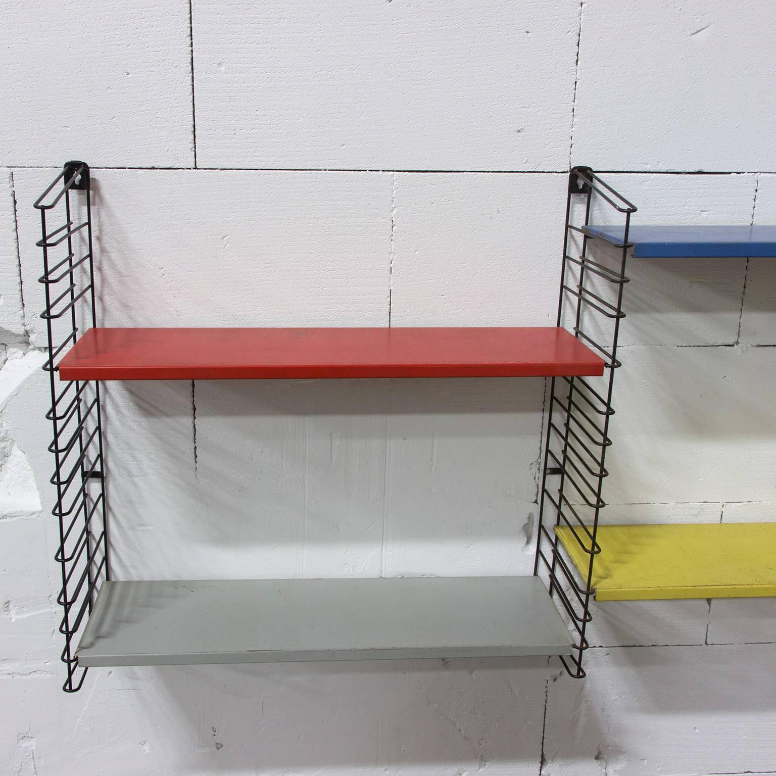 1960, A. Dekker for Tomado Holland, Original Multicolored Modular Wall Unit In Excellent Condition For Sale In Amsterdam IJMuiden, NL