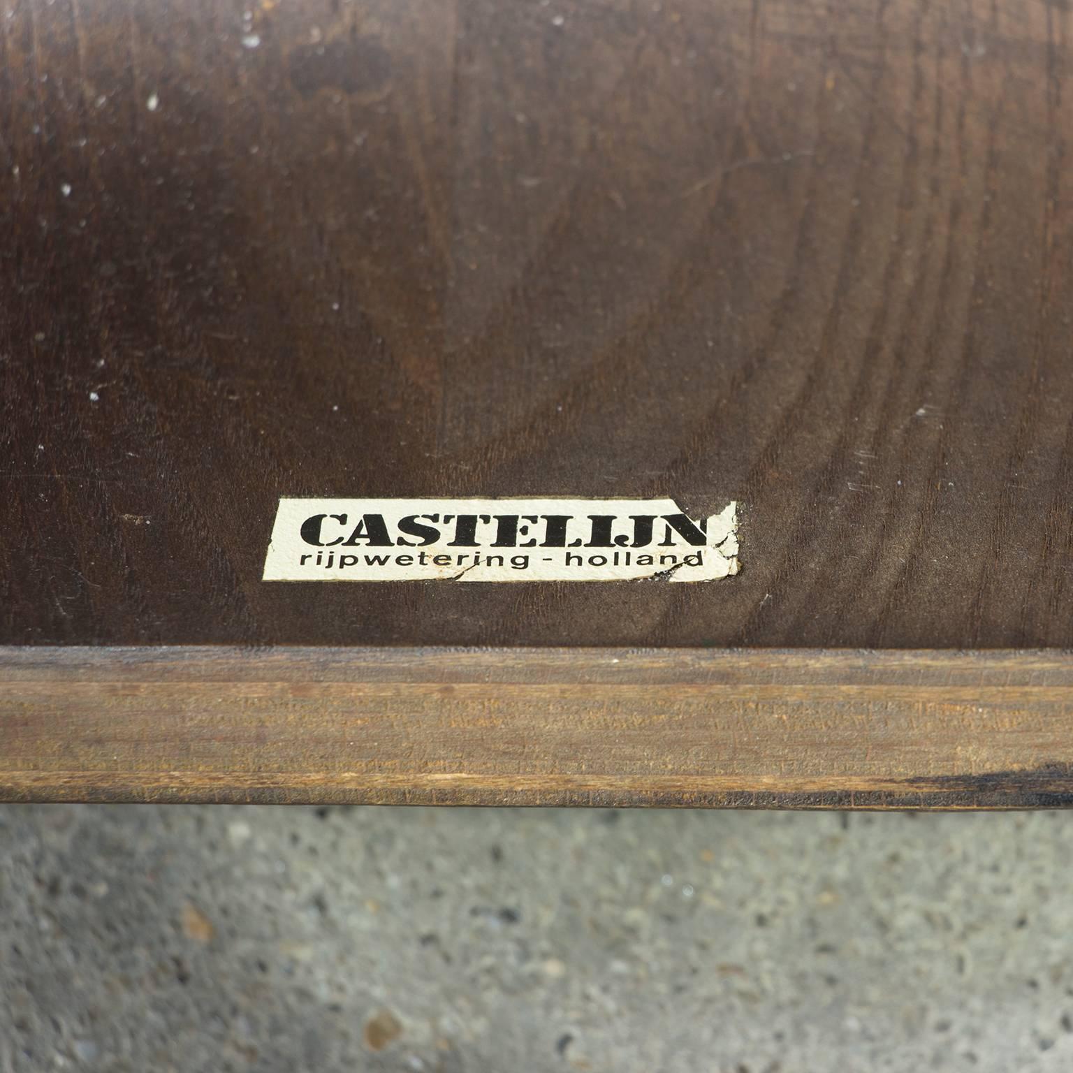 1974, Gijs Bakker for Castelijn, Set of Stackable Bended Wood Strip Chairs 3