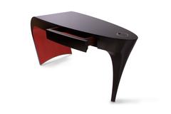 Black Lacquer and Red Contemporary Stiletto Shoe Desk or Dressing Table Vanity