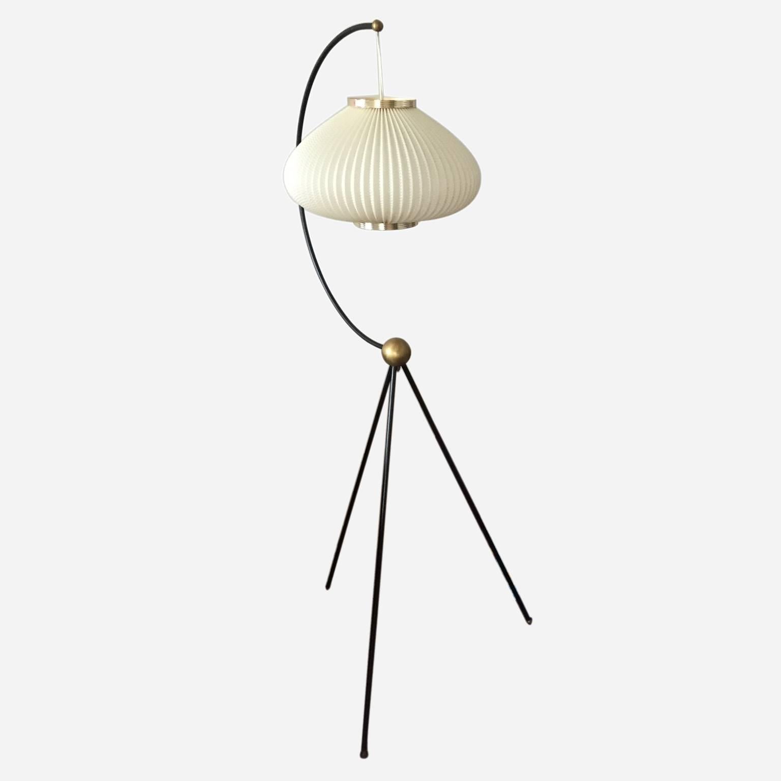 Scandinavian Modern Danish Design Three-Legged Floor Lamp
