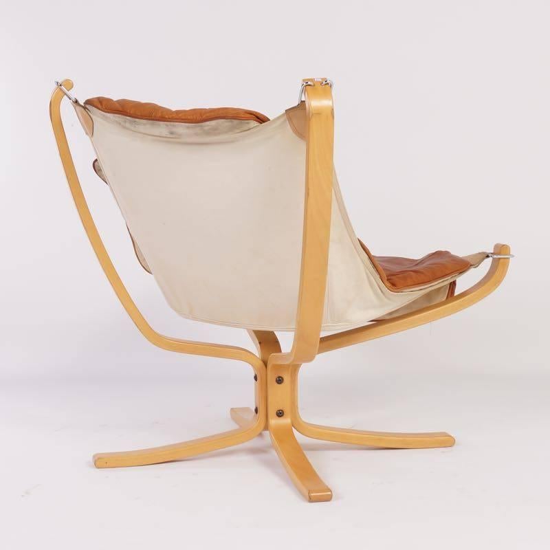 1970s Sigurd Ressel Falcon Chair with Footstool In Good Condition In Berkel en Rodenrijs, NL