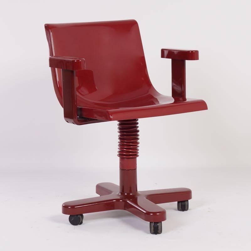 Metal 1973 Ettore Sottsass Olivetti Synthesis Desk Chair For Sale